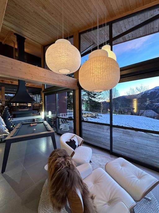 Chalet D'Architecte Avec Vue Panoramique Allos Esterno foto