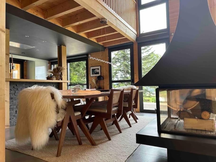 Chalet D'Architecte Avec Vue Panoramique Allos Esterno foto