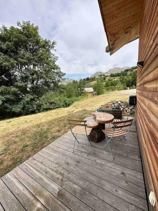 Chalet D'Architecte Avec Vue Panoramique Allos Esterno foto