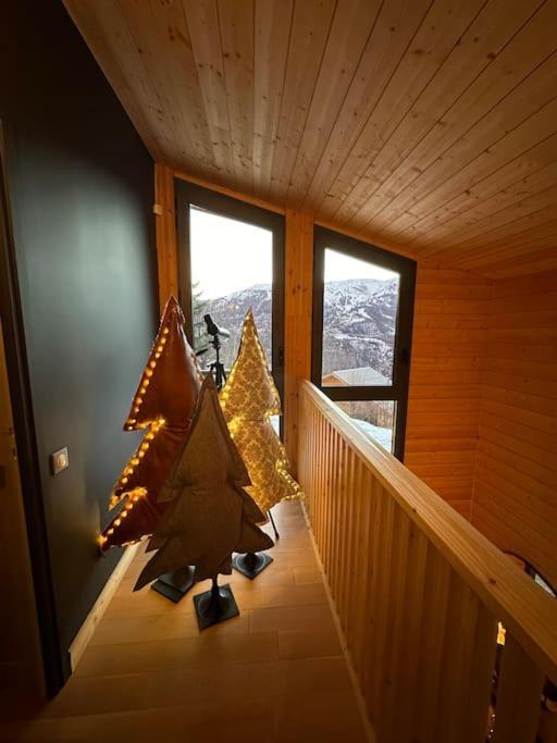 Chalet D'Architecte Avec Vue Panoramique Allos Esterno foto