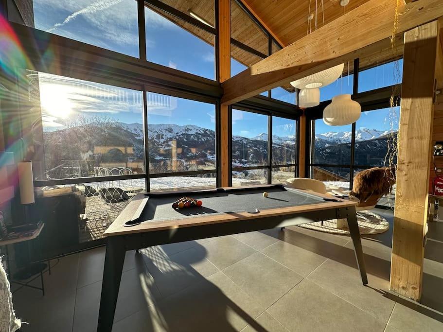 Chalet D'Architecte Avec Vue Panoramique Allos Esterno foto