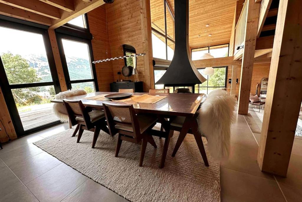Chalet D'Architecte Avec Vue Panoramique Allos Esterno foto