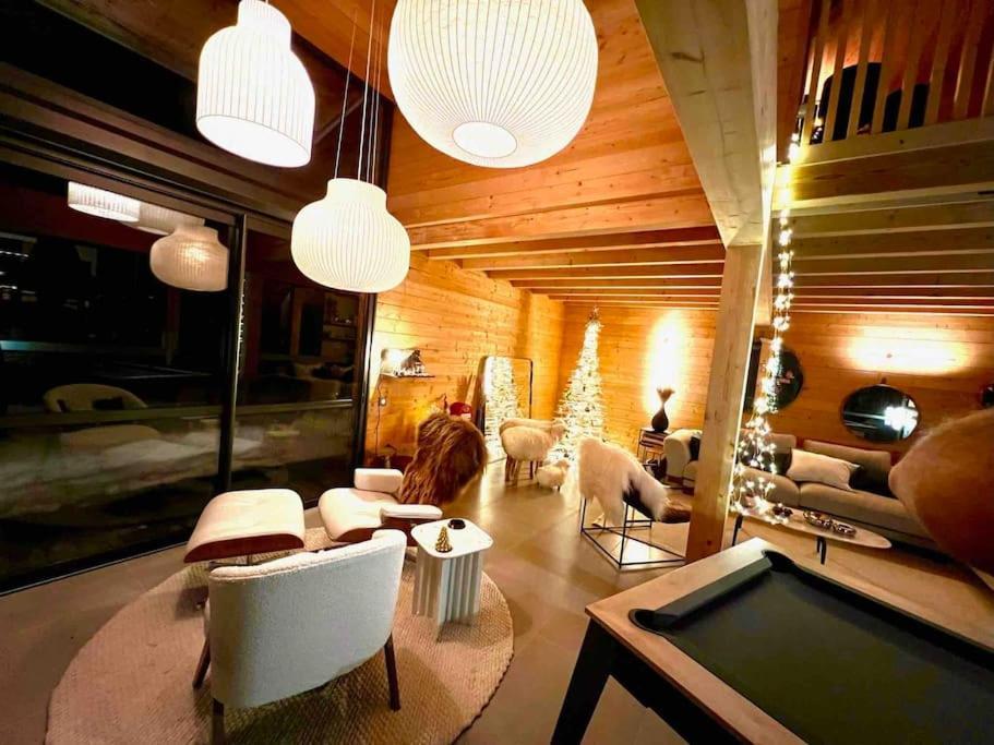 Chalet D'Architecte Avec Vue Panoramique Allos Esterno foto