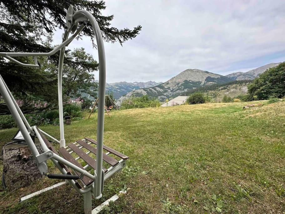 Chalet D'Architecte Avec Vue Panoramique Allos Esterno foto