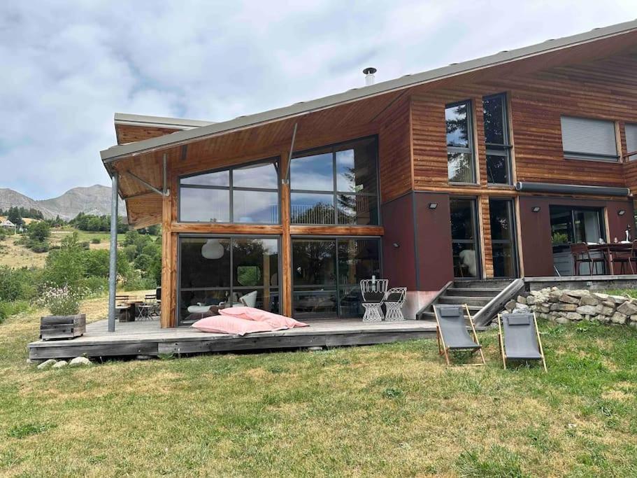 Chalet D'Architecte Avec Vue Panoramique Allos Esterno foto