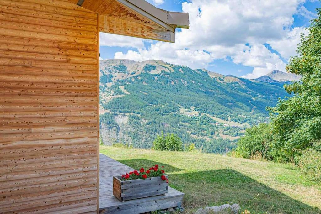 Chalet D'Architecte Avec Vue Panoramique Allos Esterno foto