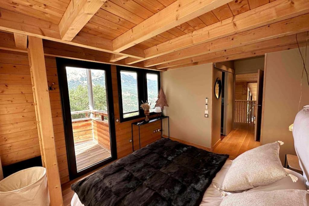 Chalet D'Architecte Avec Vue Panoramique Allos Esterno foto